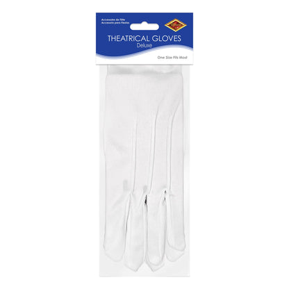 Beistle Deluxe Theatrical Gloves - White