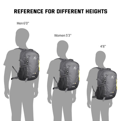 SKYSPER Small Hiking Backpack, 20L Lightweight Travel Backpacks Hiking Daypack Rucksack Women Men for Trekking Backpacking Outdoor Sports(Darkgray)