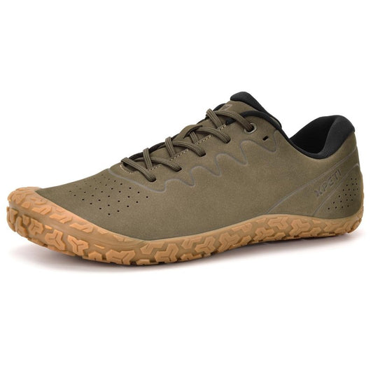 XPETI Zen Barefoot Running Shoes for Men | Minimalist Zero Drop Sole | Wide Toe Box & Optimal Traction | Trail/Hiking/Athletic,Olive 6