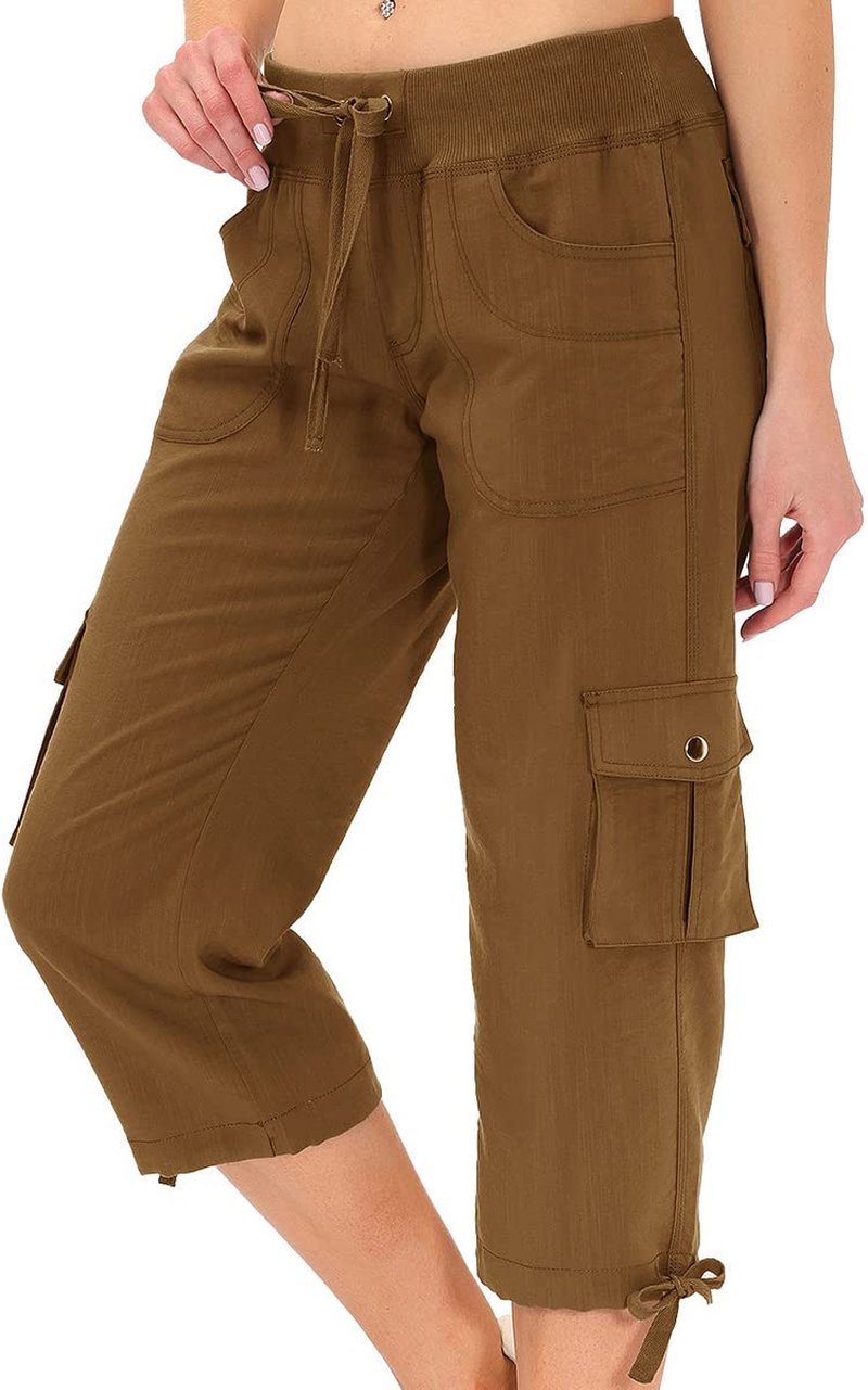 Womens Hiking Cargo Shorts Dry Fit Stretch Athletic Shorts with Pockets XX-Large