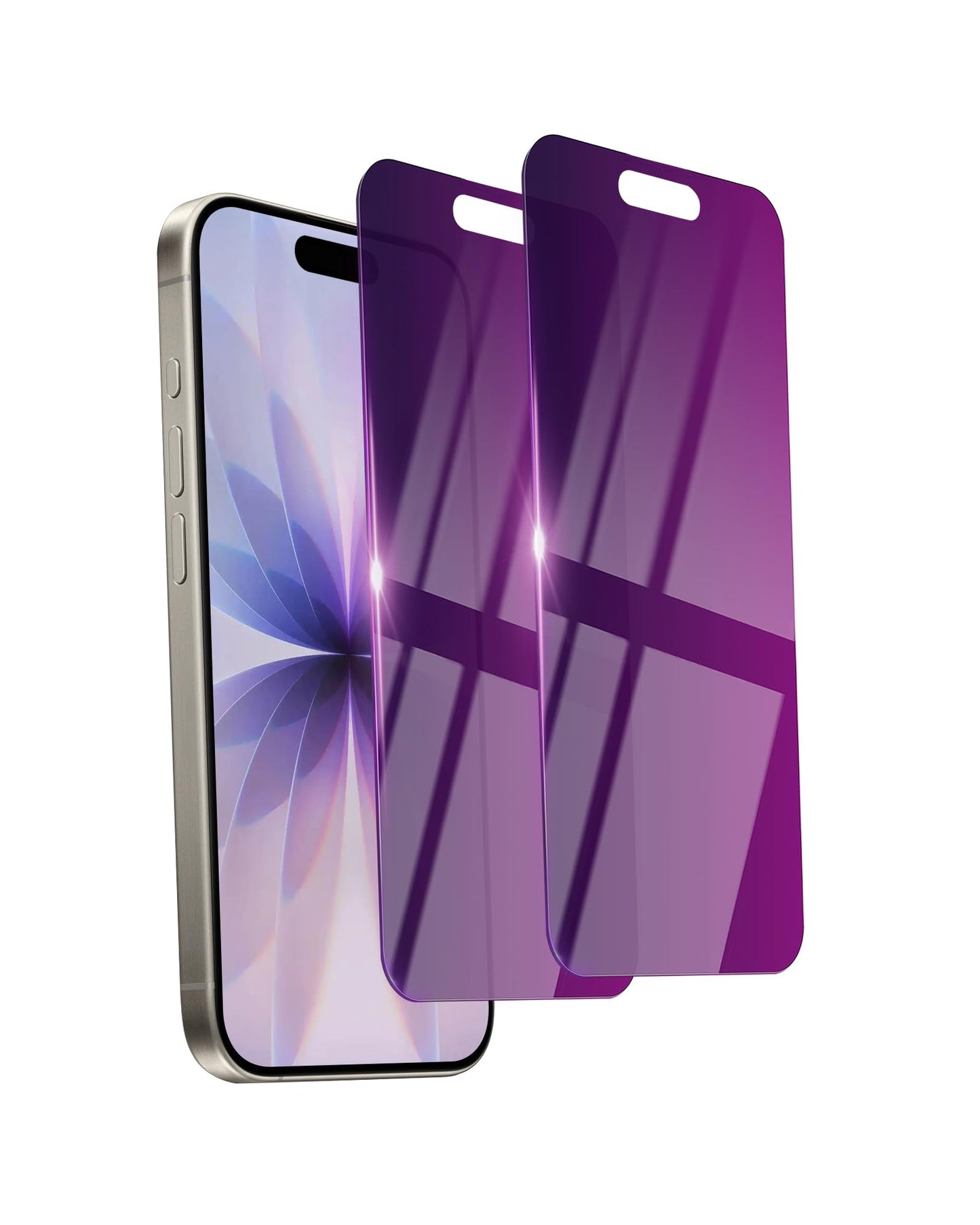 2 Pack Privacy Screen Protector for iPhone 16 Pro Max Tempered Glass 6.9inch Private Saver Anti-Spy Eye Protection Anti-Scratch Full Coverage