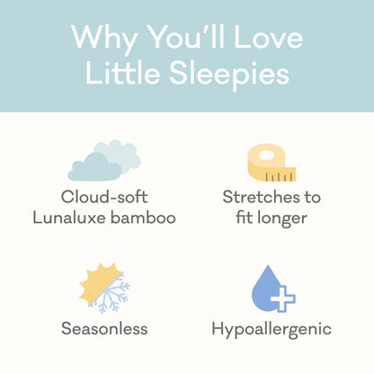 Little Sleepies Christmas Pajamas for Baby Boys & Girls, Viscose from Bamboo Newborn Pajamas, Family Matching Christmas PJs, Fair Isle, 0-3 months