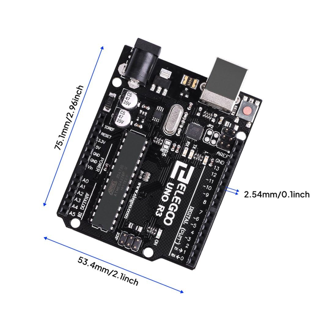 ELEGOO UNO R3 Board ATmega328P with USB Cable(Arduino-Compatible) for Arduino