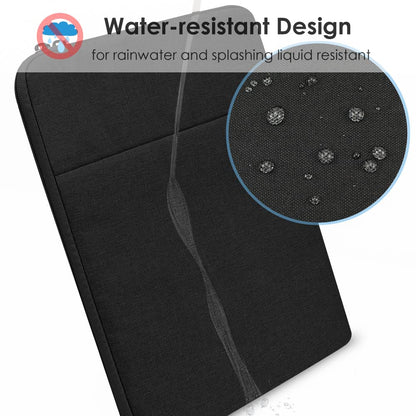 ProElife 13-Inch Laptop Sleeve Case for 2025-2022 MacBook Air 13.6 inch with Apple M4 M3 M2 Chip & MacBook Pro 13.3 inch M2 Chip Accessory Traveling Carrying Canvas Bag Cover Simple Case (Black)