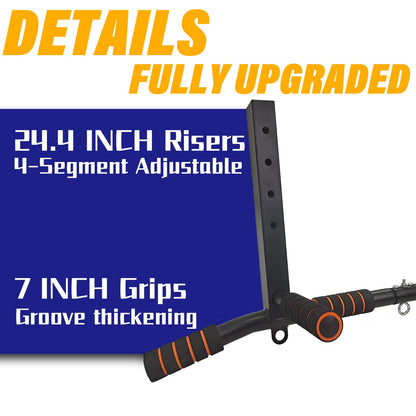 BDL Joist Mount Pull Up Bar, Heavy Duty Chin Up Bar Ceiling Mount for Home Gym Strength Training Equipment, Multifunctional Chin Up Bar Joist Mount, 4 Levels of Height Adjustment