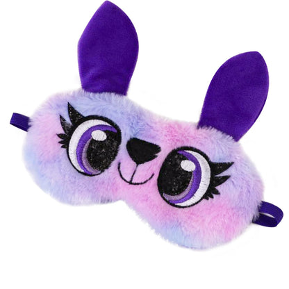 Cute Animal Sleeping Mask Soft Plush Blindfold Cute Rabbit Panda Koala Eye Cover Eyeshade for Kids Teens Girls Women (Flamingo)