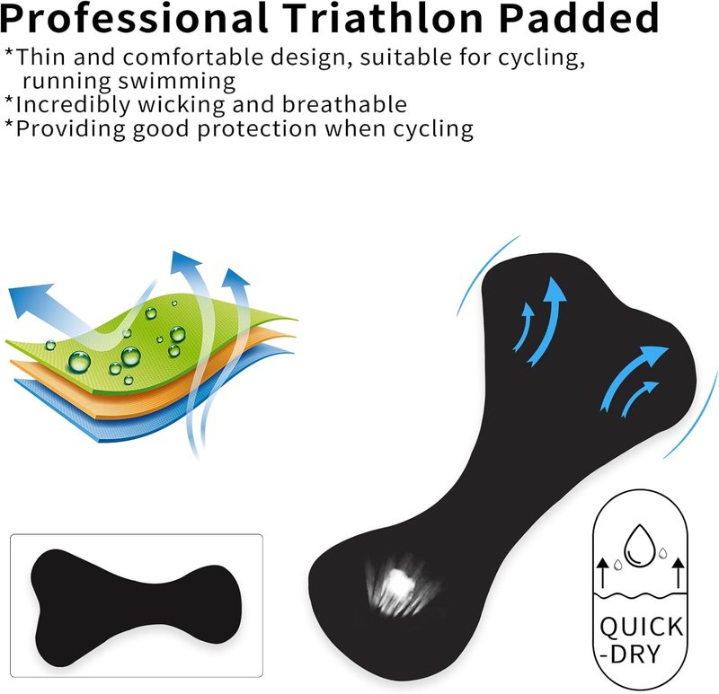 Men's One-Piece Triathlon Suit - Sleeveless Trisuit for Running, Cycling & Swimming