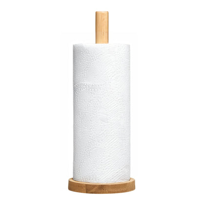 Premier Housewares 1103953 Kitchen Roll Holder Wall Mounted Kitchen Roll Holder Kitchen Roll Stand H31 X W12 Cm X D12 Cm Brown