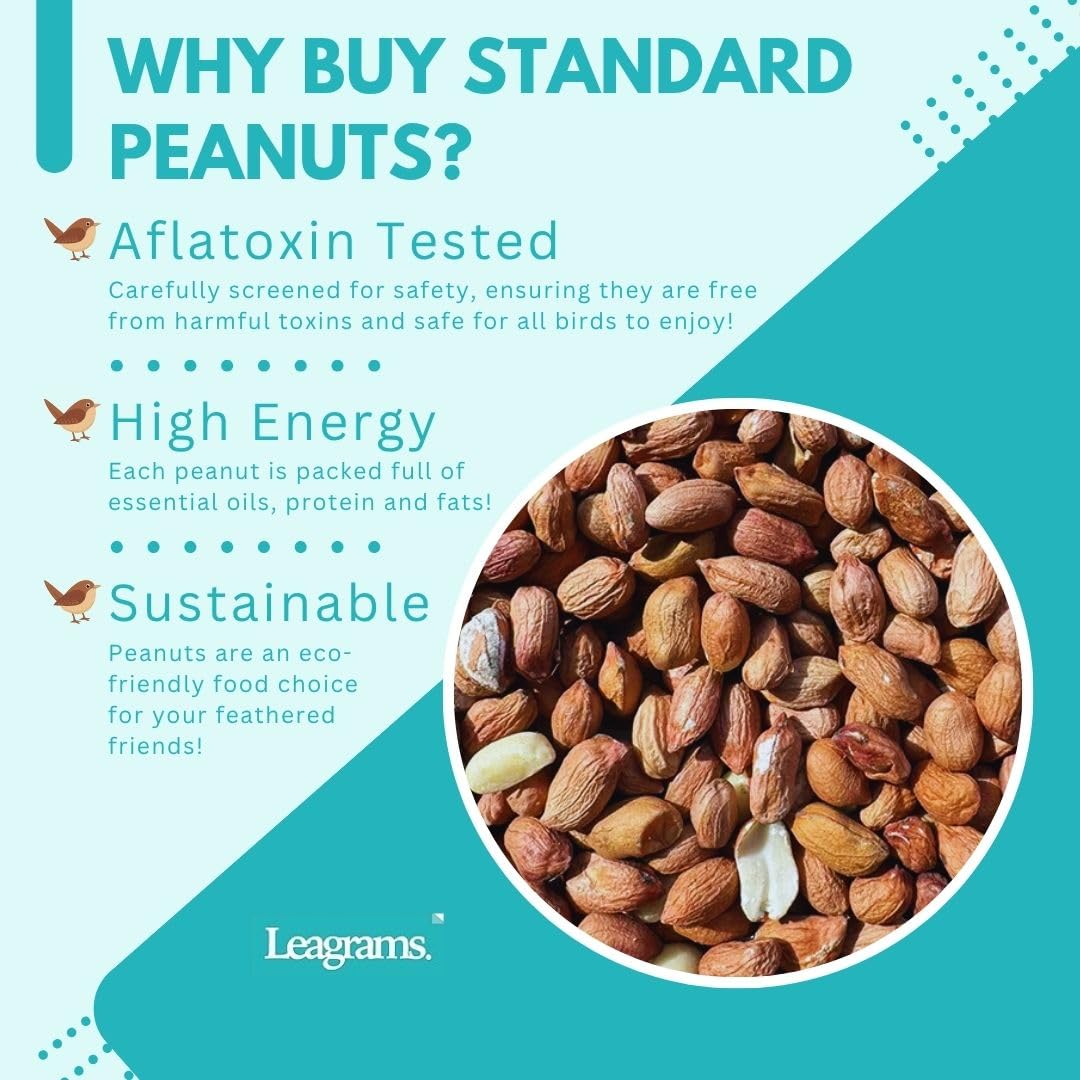 Leagrams Standard Peanuts for Wild Birds (10kg)