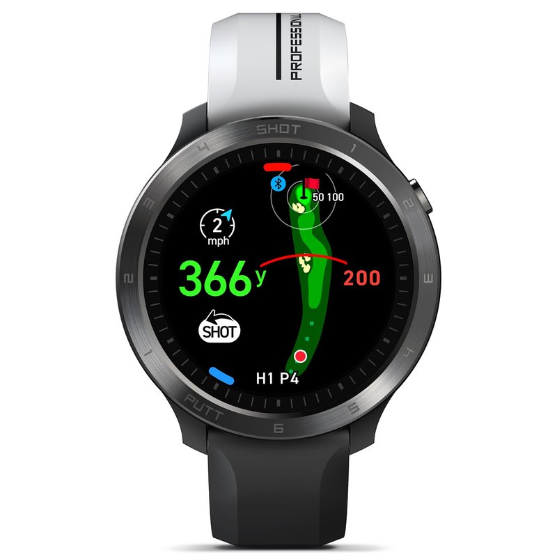 Voice Caddie T11 PRO GPS Golf Watch AMOLED Display, Green Undulation No Monthly Subscription 40k+ Preinstalled Courses w/Shot Tracking, Practice Tempo Mode, Putt View 1.3" OLED Touchscreen Plus V-A.I
