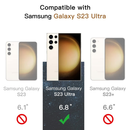 JETech Privacy Screen Protector for Samsung Galaxy S23 5G 6.1-Inch with Camera Lens Protector, Anti-Spy Tempered Glass Film, Fingerprint ID Compatible, 2-Pack Each