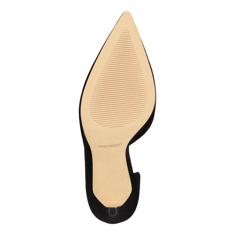 Nine West Women's Folowe Pump, Black Suede 008, 8