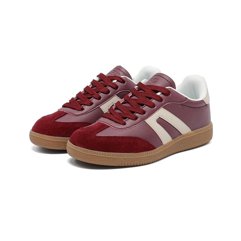 Women's Retro Gum Sole Fashion Sneakers-Lace Detail Casual Retro Walking Shoes-Gum Sole Casual Tennis-Anti Slip Trainers