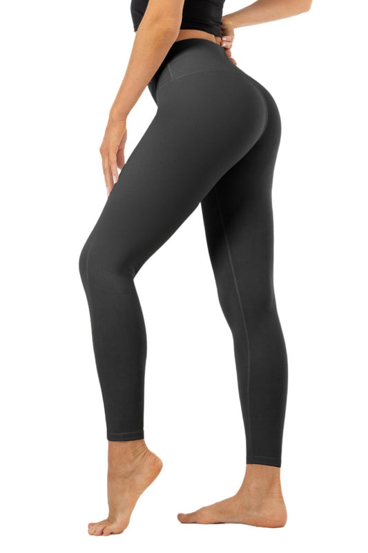 KEEPFAST Leggings for Women Tummy Control-Thick Buttery Soft High Waisted Workout Yoga Pants for Women with Inner Pocket Khaki
