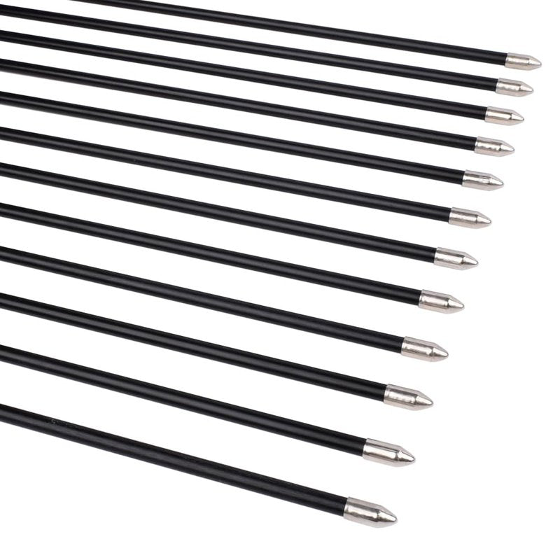 Archery Practice Fiberglass Arrows 28 Inch Target Shooting Safetyglass Recurve Bows Suitable for Youth Woman Beginner 6PCS
