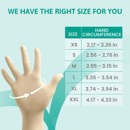 Ansell MicroFlex 63-864, Disposable Gloves with Textured Fingertips, Industrial Safe Latex Gloves, Powder Free Certified Food Gloves, Multipurpose Work Gloves, White Latex Gloves Small, 100 Gloves