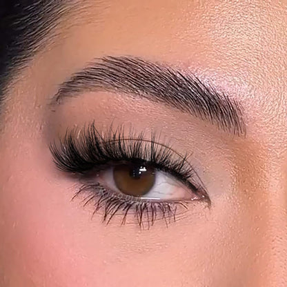 False Eyelashes Clear Band Natural Lashes Wispy Cat Eye 15mm Russian D-Curl Lashes Extension Strip Eyelashes Pack by Kiromiro