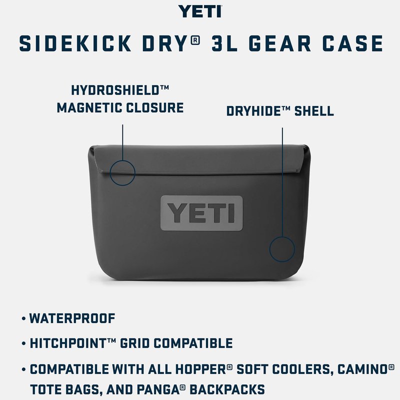 YETI Sidekick Dry 3L Gear Case, Black Forest Green