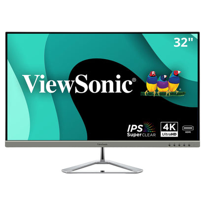 ViewSonic VX3276-MHD 32 Inch 1080p Widescreen IPS Monitor with Ultra-Thin Bezels, Screen Split Capability HDMI and DisplayPort