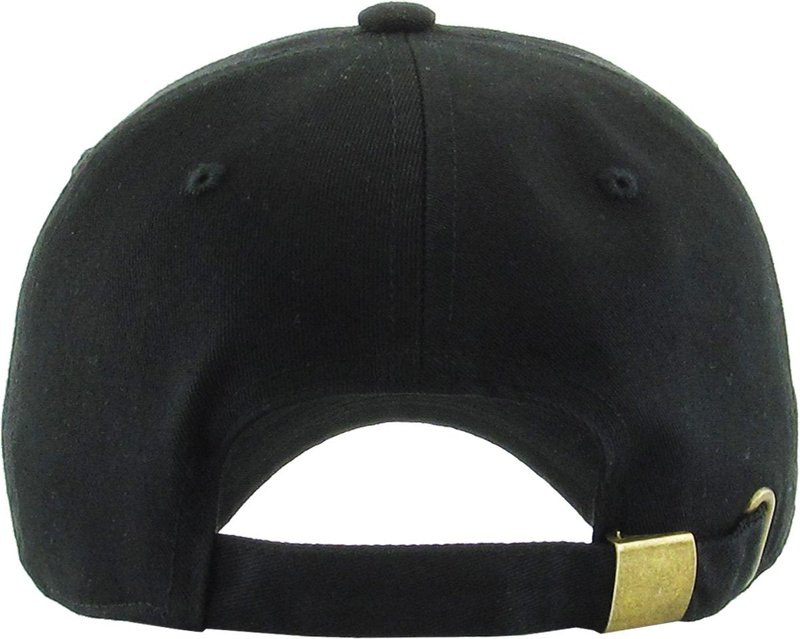 KBETHOS Classic Cotton Dad Hat Bundle Adjustable Unconstructed Plain Cap (One Size, Black (12 Pack))