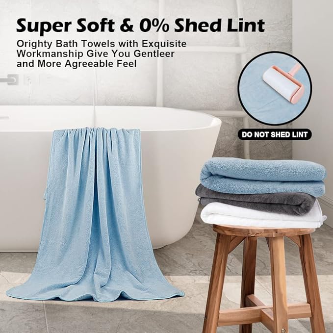 Orighty 2-Pack Microfiber Bath Towels