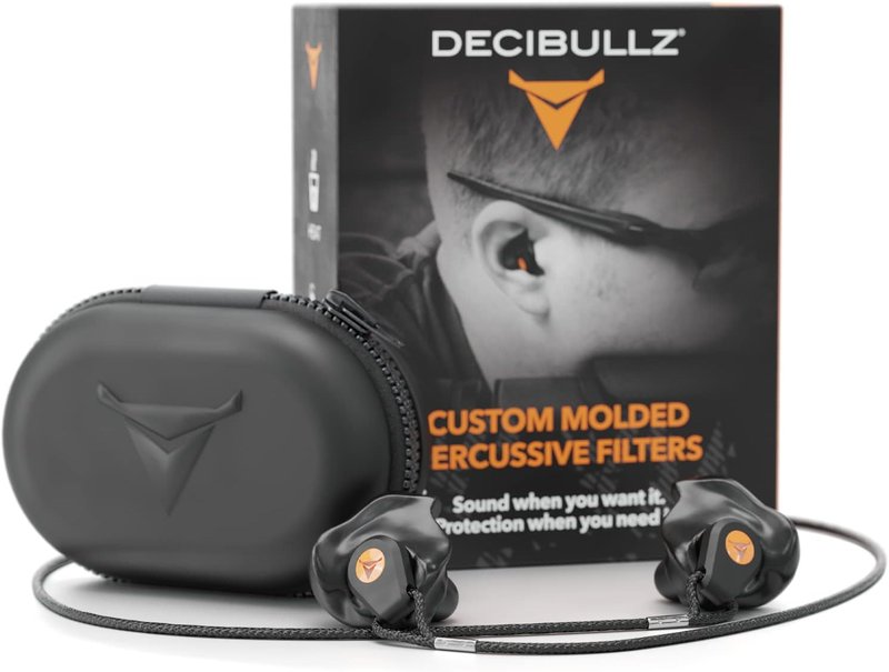 Decibullz Moldable Earplugs for Hunting & Shooting - Custom Fit, 31dB NRR, Comfortable Hearing Protection