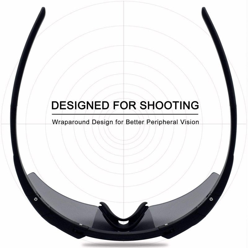 SPOSUNE Shooting Glasses Men with Case, Impact resistance Tactical Glasses Airsoft Glasses with 3 Lenses, Safety Glasses for Men Women - Military Eyewear for Hunting Cycling