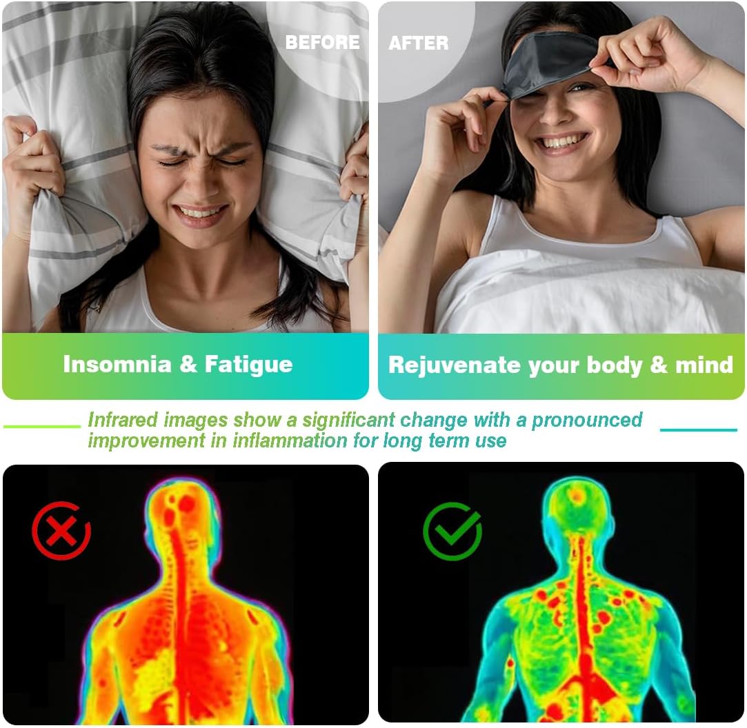 Grounding Pillowcase Queen Conductive Grounding Mat with 15ft Grounding Cord 20x30in Sleep Therapy Relieve Stress Increase Energy Gray