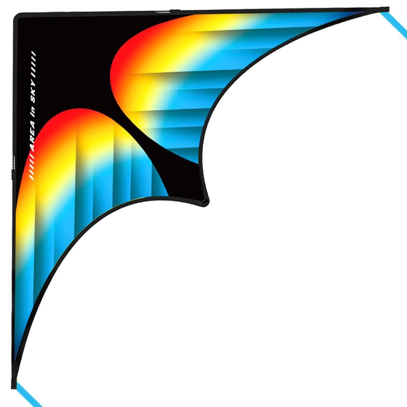 Large Beach Delta Kite for Adults and Kids Ages 4-8 & 8-12, Extremely Easy to Fly for Beginners(60X30''), Single Line Kite,Comes with 300 FT String Kite Handle.(Rainbow)