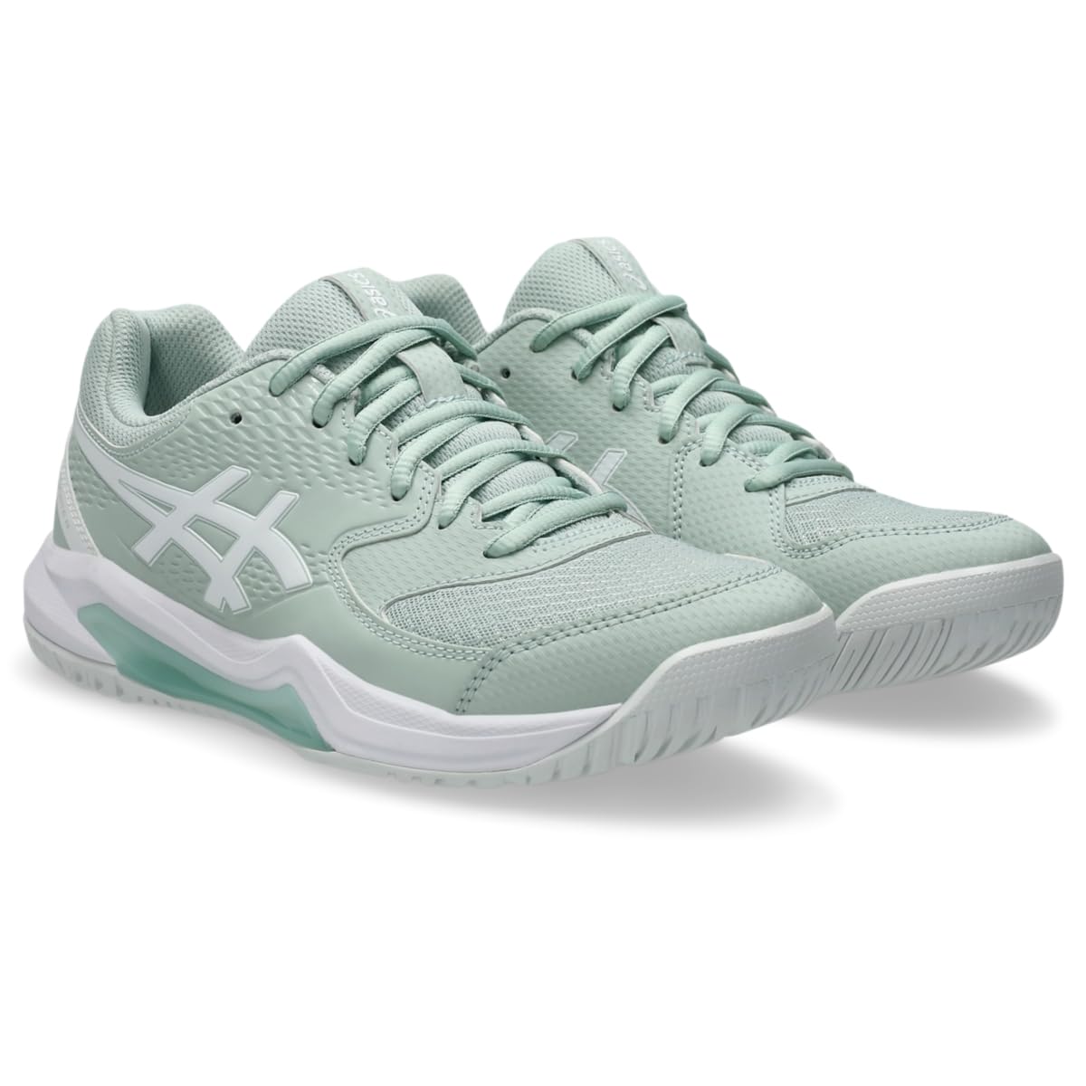ASICS Women's Gel-Dedicate 8 Tennis Shoes, 9, Lichen Rock/White