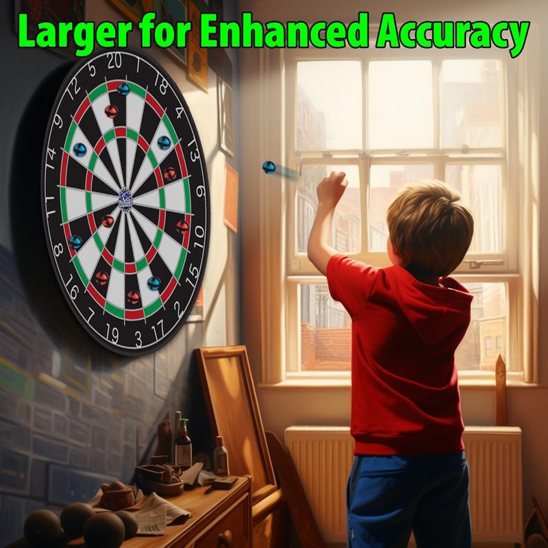 Funwares 36" Giant Dart Board for Adults and Kids, 25% Larger Than the Competition for Ultimate Indoor Fun and Outdoor Fun, Party Game for Families, Games for Kids 8-12, and Dart Game for Adults