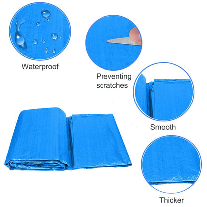 Pool Ground Cloth, Foldable Swimming Pool Floor Protector, Waterproof Rectangular Pool Mat for Frame Pool and Above Ground Swimming Pools (200 * 300cm)