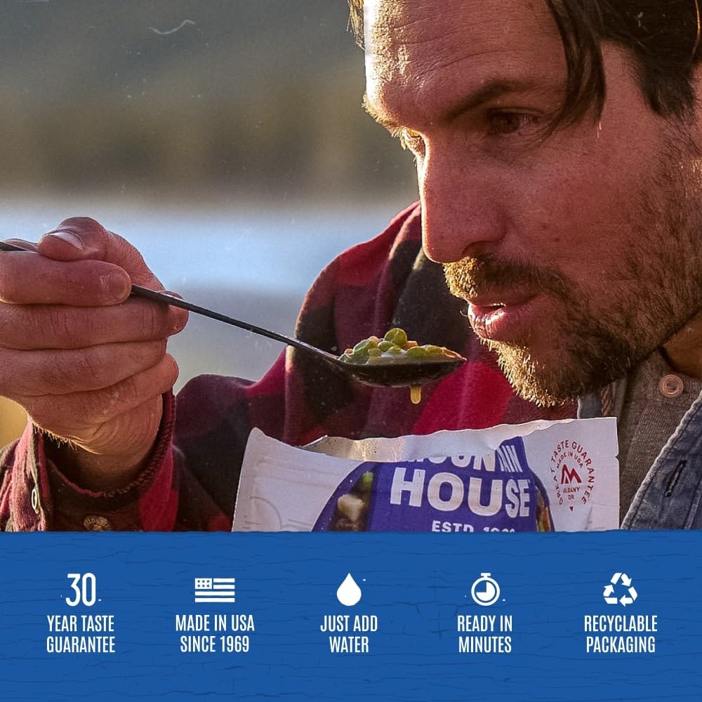 Mountain House Buffalo-Style Chicken Mac & Cheese | Freeze Dried Backpacking & Camping Food | 2 Servings