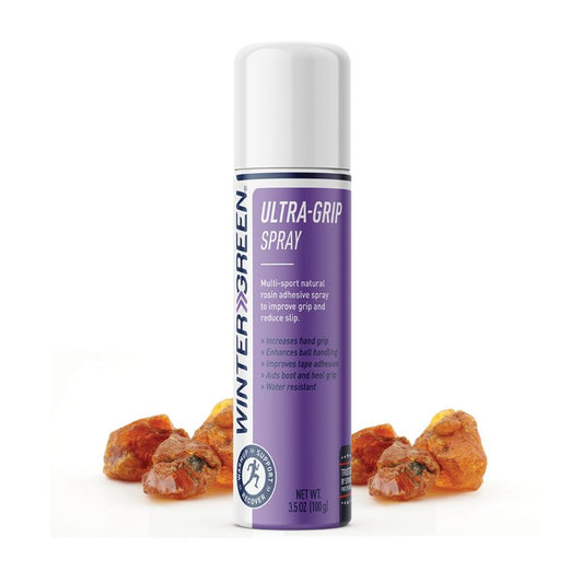 Wintergreen Ultra Grip 3.5 Fl Oz Aerosol Grip Spray - Improves Ball Handling, Football Catches, Aerial Silk, Strip Pole Grip, Racquet Grip, Tape Adhesion, Non-Slip for Sweaty Hands, Natural Rosin