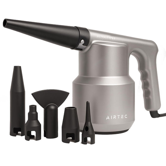 IT Dusters AirTec Ultra Electric Air Duster Blower for PC, Laptop, Console, Electronics and Home Cleaning, Environmental Alternative to Spray air can Duster Keyboard Cleaner (Type 3)