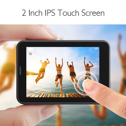 AKASO V50 Pro Native 4K30fps 20MP WiFi Action Camera with EIS Touch Screen 100 feet Waterproof Camera Web Camera Support External Mic Remote Control Sports Camera with Helmet Accessories Kit