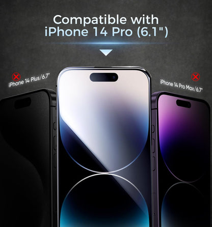 MAGIC JOHN 3rd Gen Upgraded for iPhone 16ProMax Privacy Screen Protector 6.9 Inch,25°Anti-Spy Screen,Shockproof Tempered Glass,Auto Dust-Removal,Bubble Free,Easy Installation,2 Pack