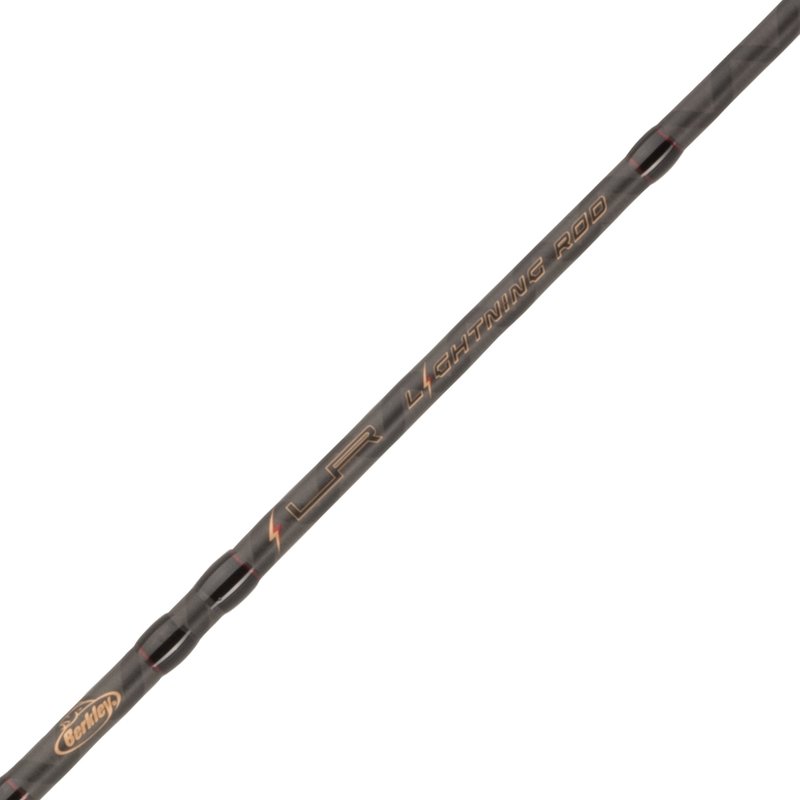 Berkley 7’ Lightning Rod Casting Rod, One Piece Casting Rod, 8-14lb Line Rating, Medium Rod Power, Moderate Fast Action, 1/4-5/8 oz. Lure Rating