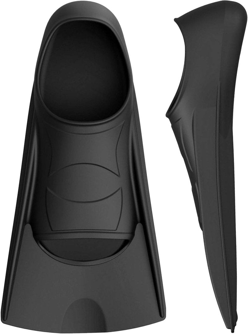 Swim Fins for Kids & Adults - Silicone Training Flippers with Mesh Bag | Travel Size for Lap Swimming
