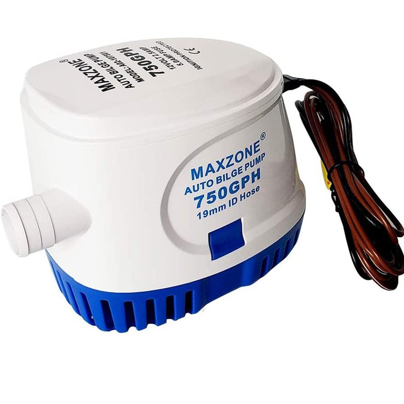 Automatic Submersible Boat Bilge Water Pump 12v 750gph Auto with Float Switch (750 GPH)