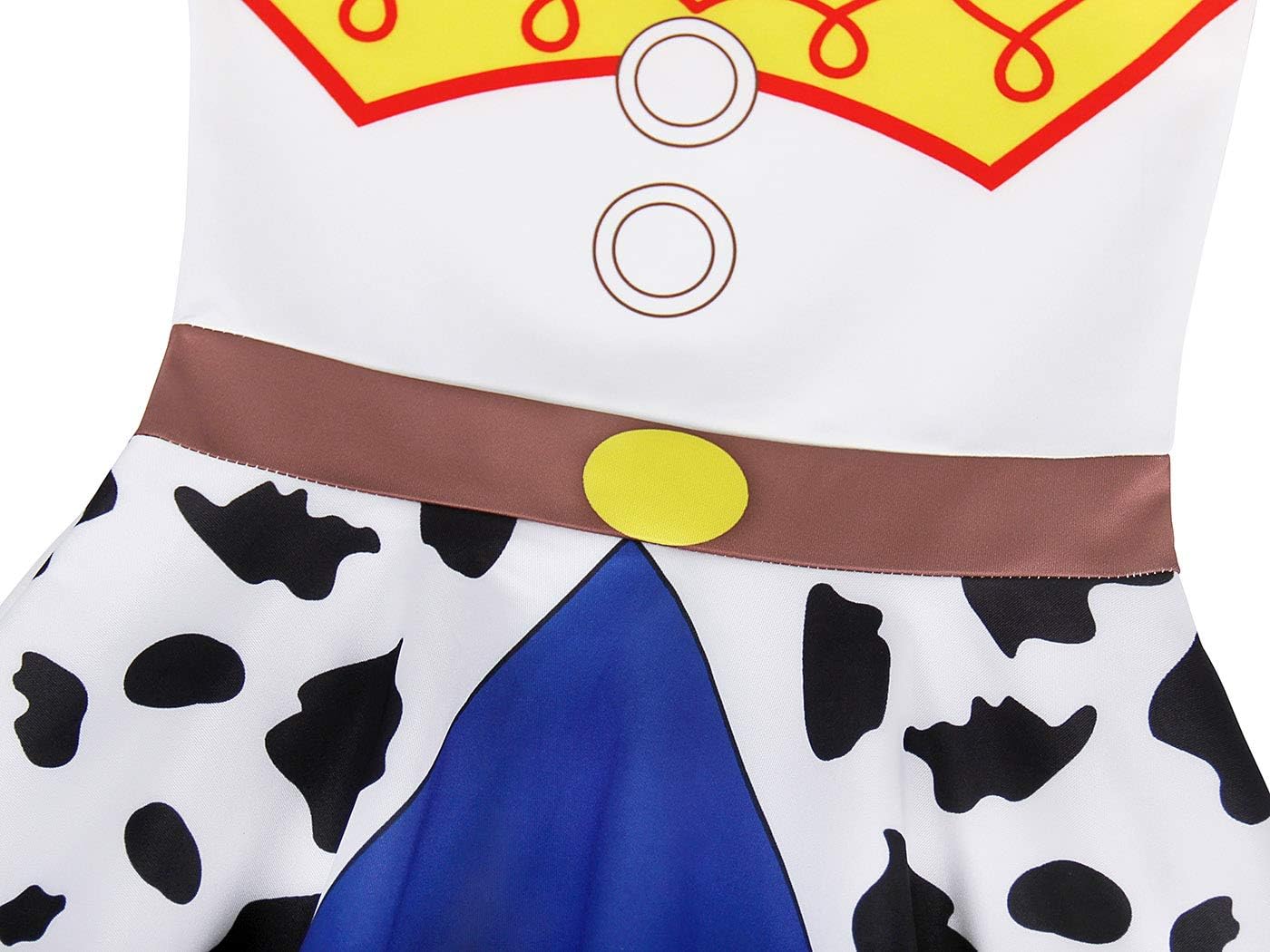 Jurebecia Toddler Girls Princess Costume for Princess Cowgirl Dress up Birthday Outfit Halloween Christmas Costumes Cosplay Role Play Ruffle Sleeve Dress Size 2T/1-2Years