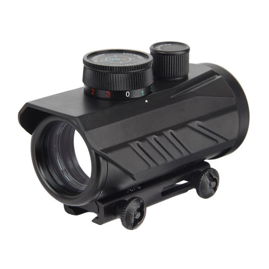 KASENTE Tactical 1x30mm Reflex Sight - Green & Red & Blue Dot, Airsoft Gun Optic, Rifle Scope, with 11mm/21mm Rail Mount