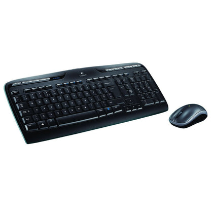 Logitech MK330 Wireless Keyboard and Mouse Combo, AZERTY French Layout - Black