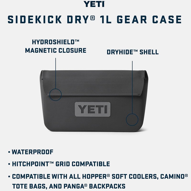 YETI Sidekick Dry 1L Gear Case, Peach/Beekeeper