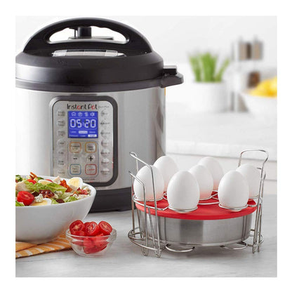 Instant Pot Official 8-Piece Cook/Bake Set, Versatile and Durable, Compatible with 6-Quart and 8-Quart Cookers, Red, Excellent for Cooking, Baking, Storing, and Reheating, BPA-Free and Heat Resistant