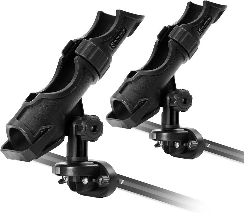 Fishing Rod Holder Kit - Universal Fit for Kayak & Boat | 360-Degree Adjustable Powerlock Design
