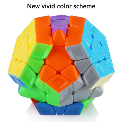 Maomaoyu Megaminx Dodecahedron 3x5 Megaminx Speed Magic Cube Brain Teasers Stocking Filler Toy
