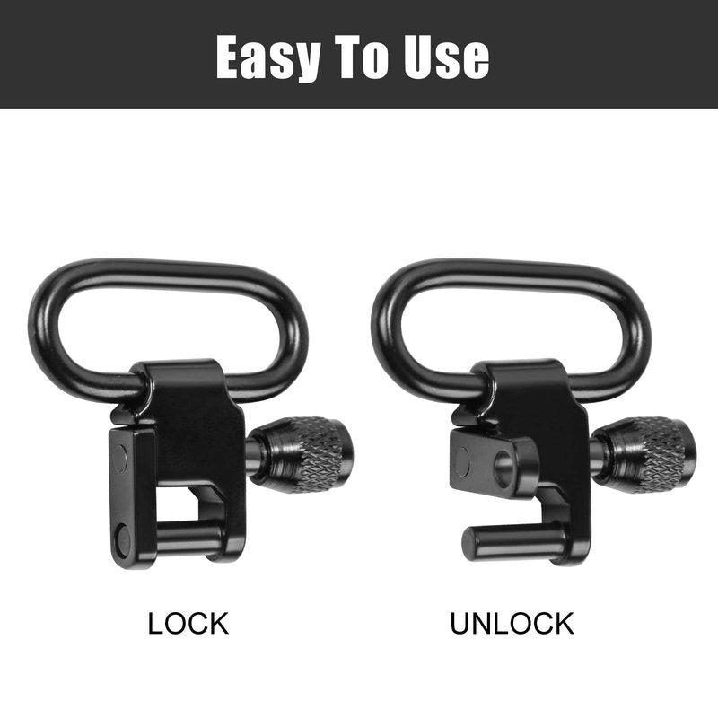 Yutetuter 1-Pack Gun Sling Two Point Sling Shoulder Padded Length Adjustable Strap with Removable Swivel