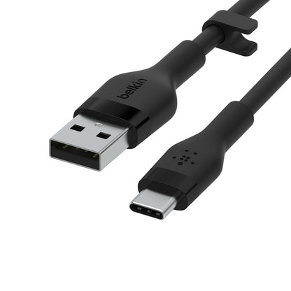 Belkin BoostCharge Pro Flex Braided USB-C to USB-A Cable (1M/3.3FT) USB-IF Certified Fast Charging Cable for iPhone 17, iPhone 17 Pro, iPad, Galaxy S25, Note, Pixel, Nintendo Switch 2 & More - Black