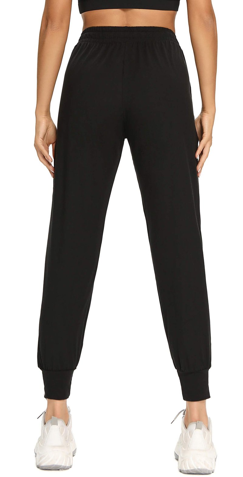 FULLSOFT Sweatpants for Women-Womens Joggers with Pockets Lounge Pants for Yoga Workout Running (Black,Medium)